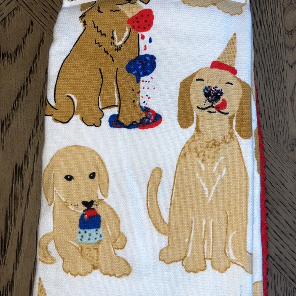 Golden Retriever 4th of July Kitchen Towels 4pk